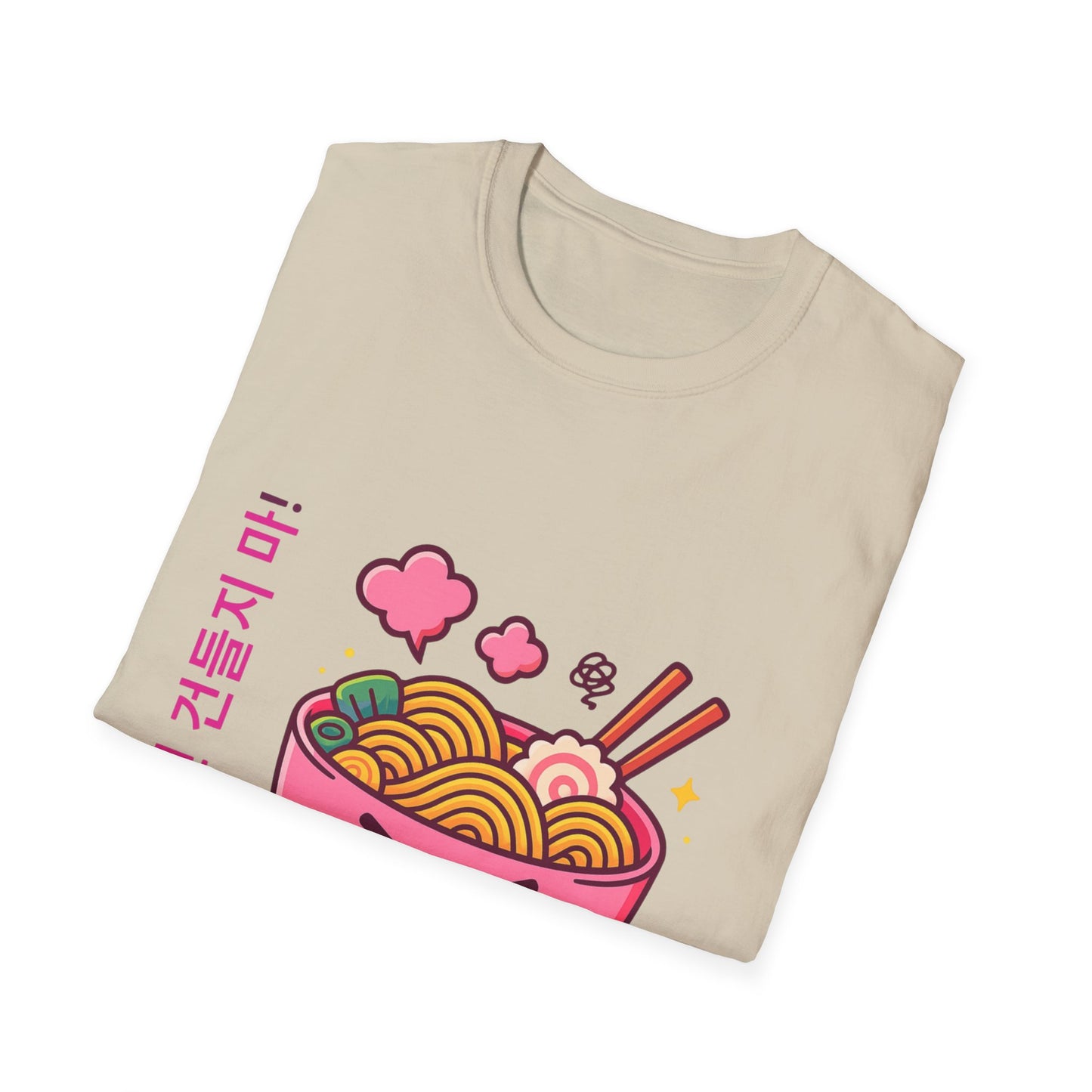 Angry K-pop Ramen Girl - Soft style T-Shirt