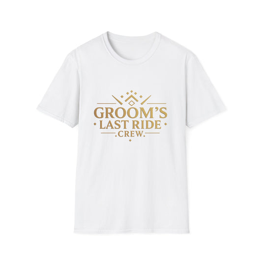 Grooms Last Ride Crew 2 - Unisex Heavy Cotton Tee