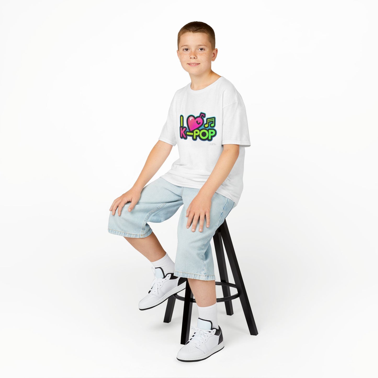 Kids K-Pop Tee, Fun T-Shirt, Music Lover Apparel, Birthday Gift, Youth Casual Wear, Trendy Kids Clothing