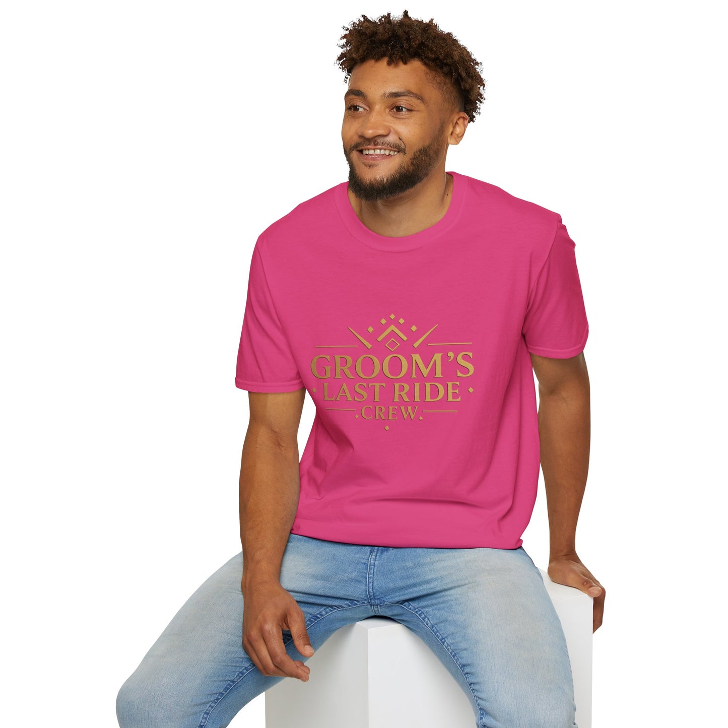 Grooms Last Ride Crew 2 - Unisex Heavy Cotton Tee