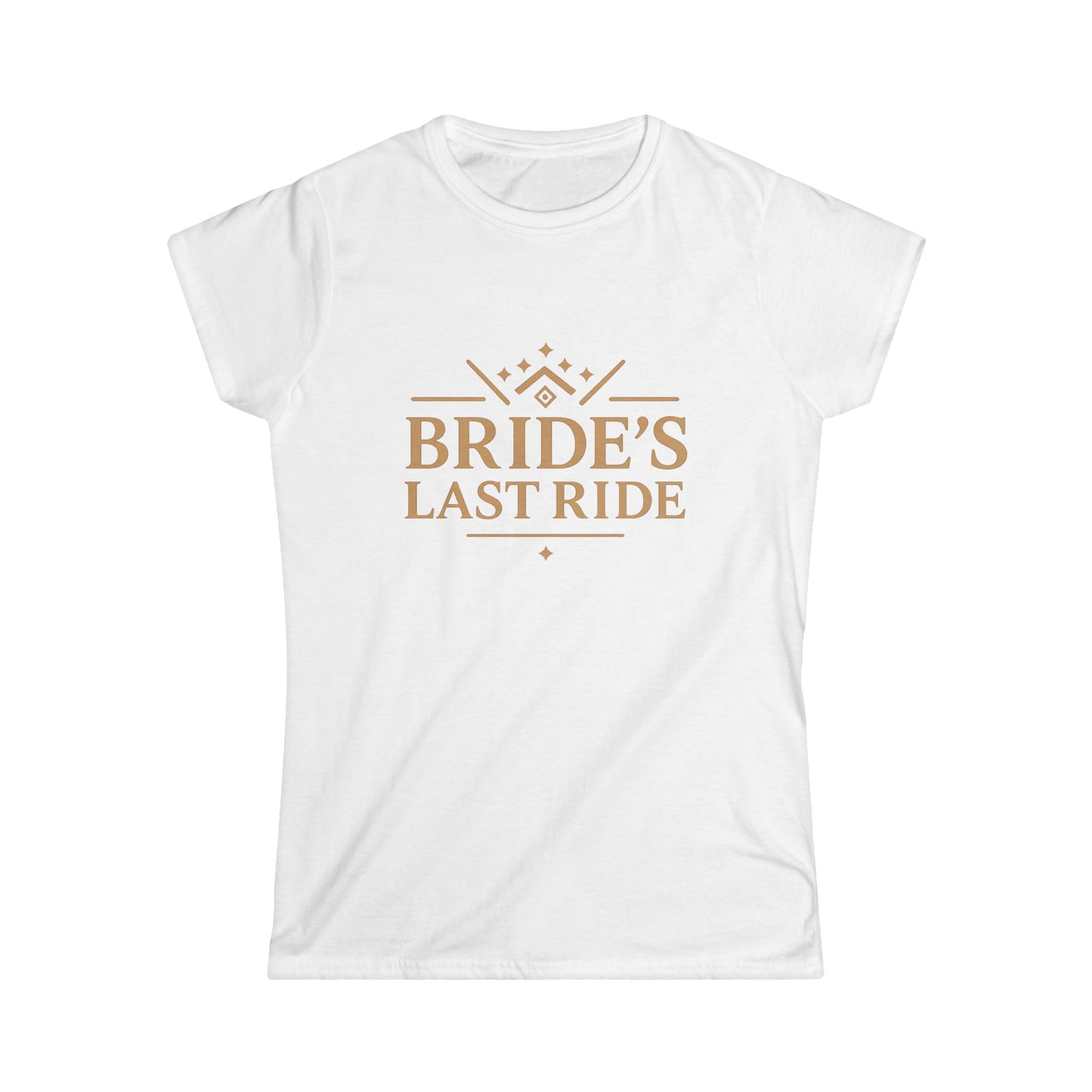 Bride's Last Ride Women's Softstyle Tee - Perfect for Bachelorette Parties, Bridal Showers, Wedding Celebrations, Engagement Events, [...]