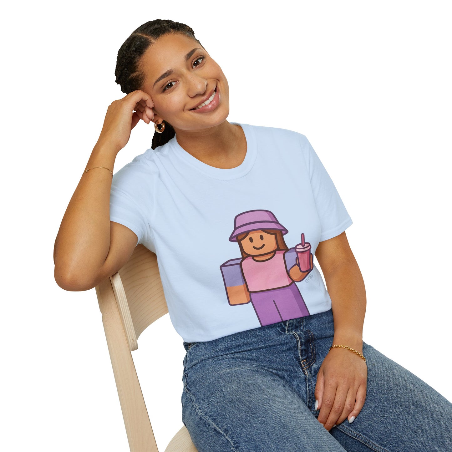 Roblox Girl - Unisex Soft style T-Shirt