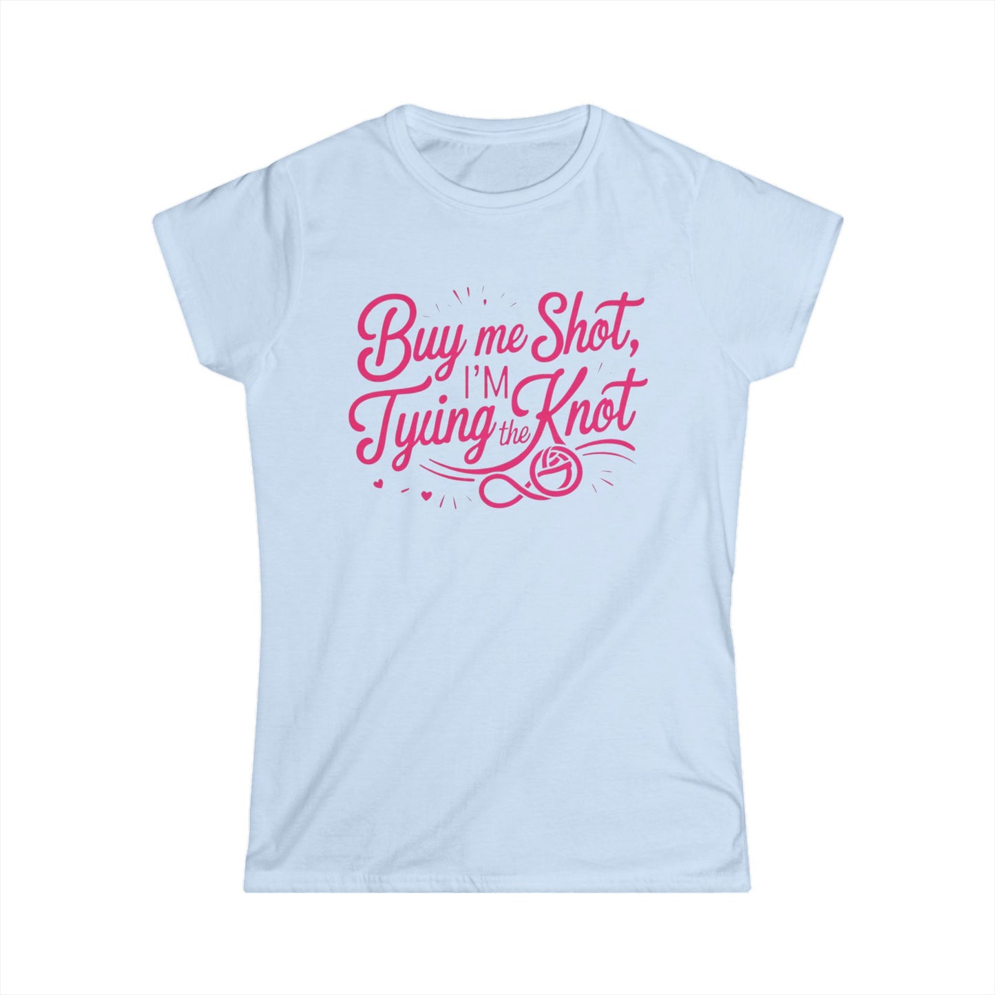 Buy Me a Shot, I am tying the knot 2 Women's Softstyle Tee - Perfect for Bachelorette Parties, Bridal Showers, Wedding Celebrations, Engagement Events, [...]