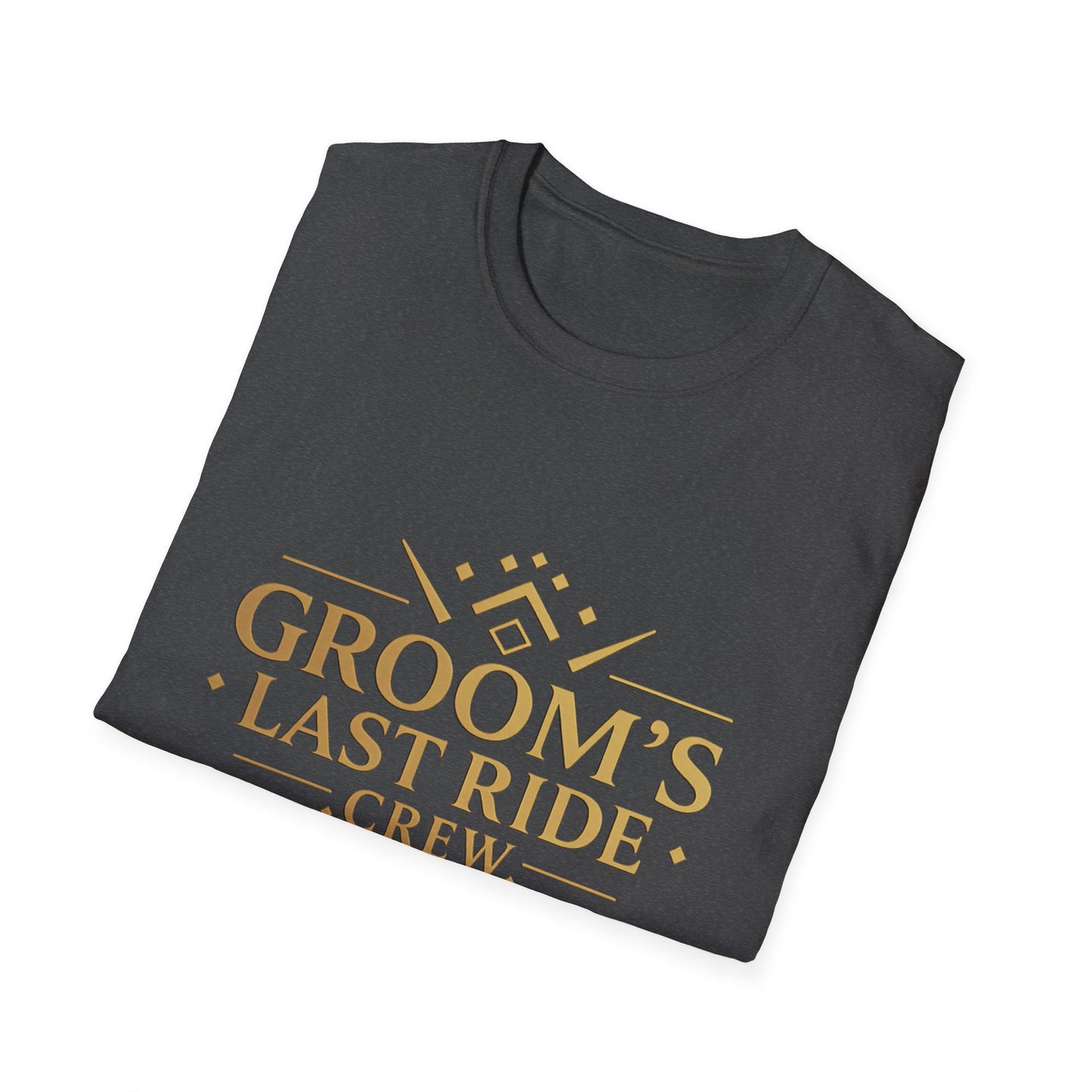 Grooms Last Ride Crew 2 - Unisex Heavy Cotton Tee