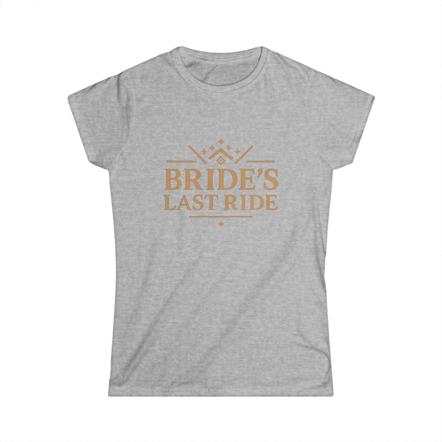 Bride's Last Ride Women's Softstyle Tee - Perfect for Bachelorette Parties, Bridal Showers, Wedding Celebrations, Engagement Events, [...]