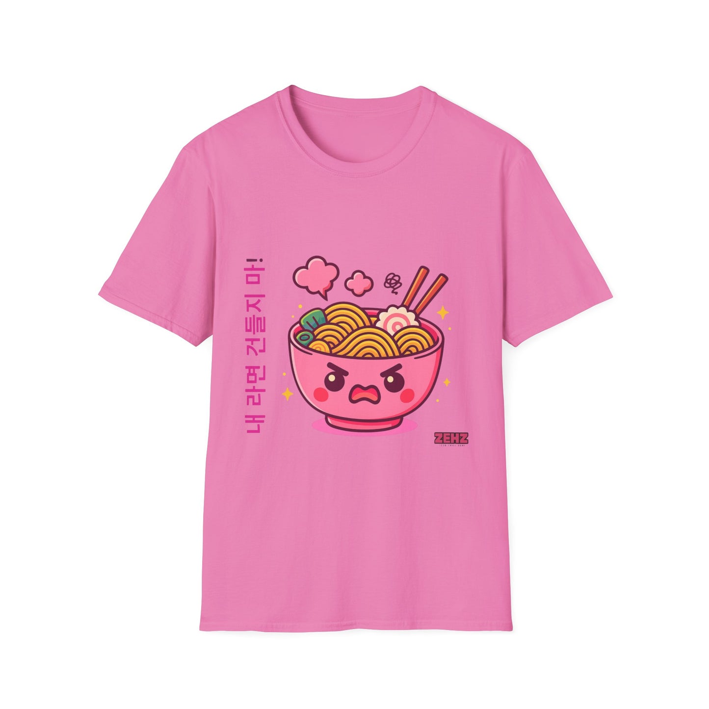 Angry K-pop Ramen Girl - Soft style T-Shirt