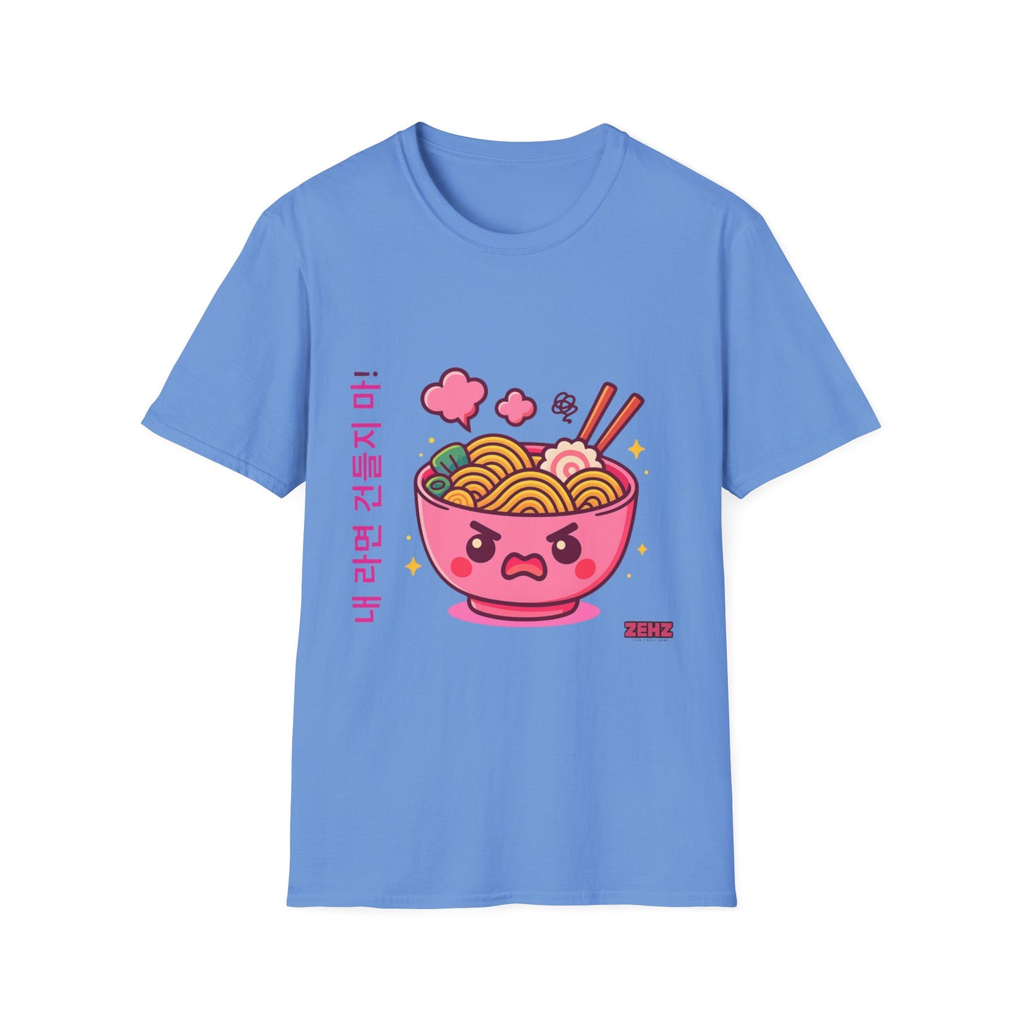 Angry K-pop Ramen Girl - Soft style T-Shirt
