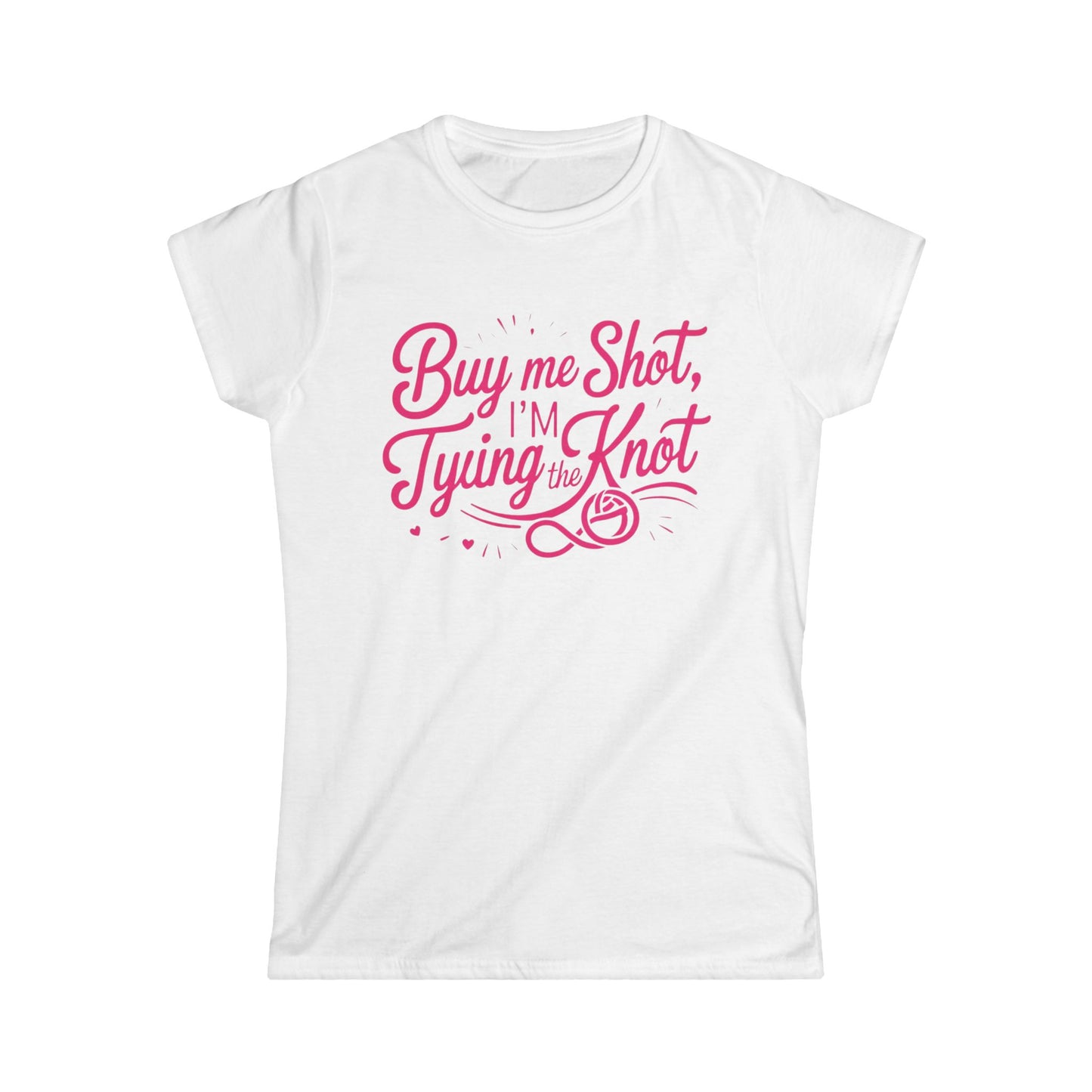 Buy Me a Shot, I am tying the knot 2 Women's Softstyle Tee - Perfect for Bachelorette Parties, Bridal Showers, Wedding Celebrations, Engagement Events, [...]