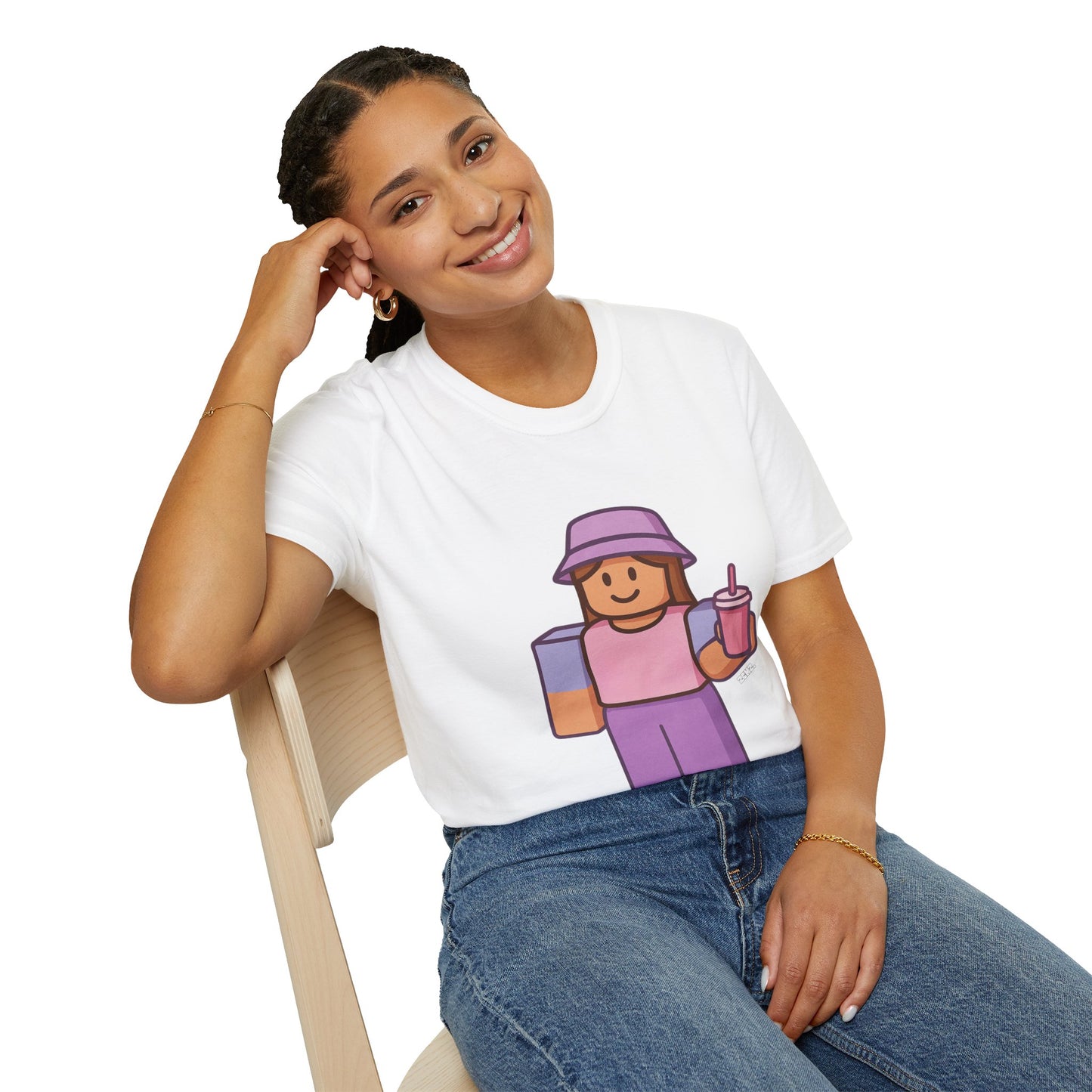 Roblox Girl - Unisex Soft style T-Shirt