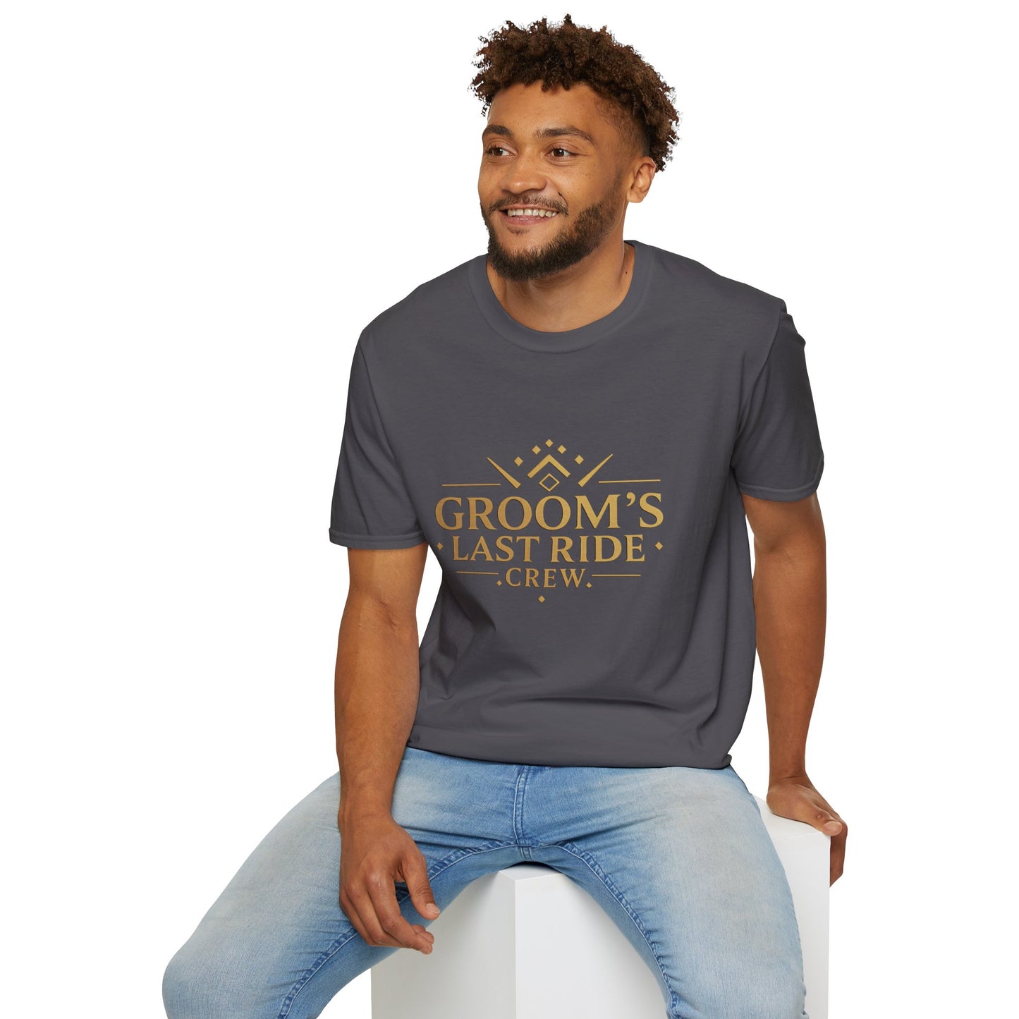 Grooms Last Ride Crew 2 - Unisex Heavy Cotton Tee