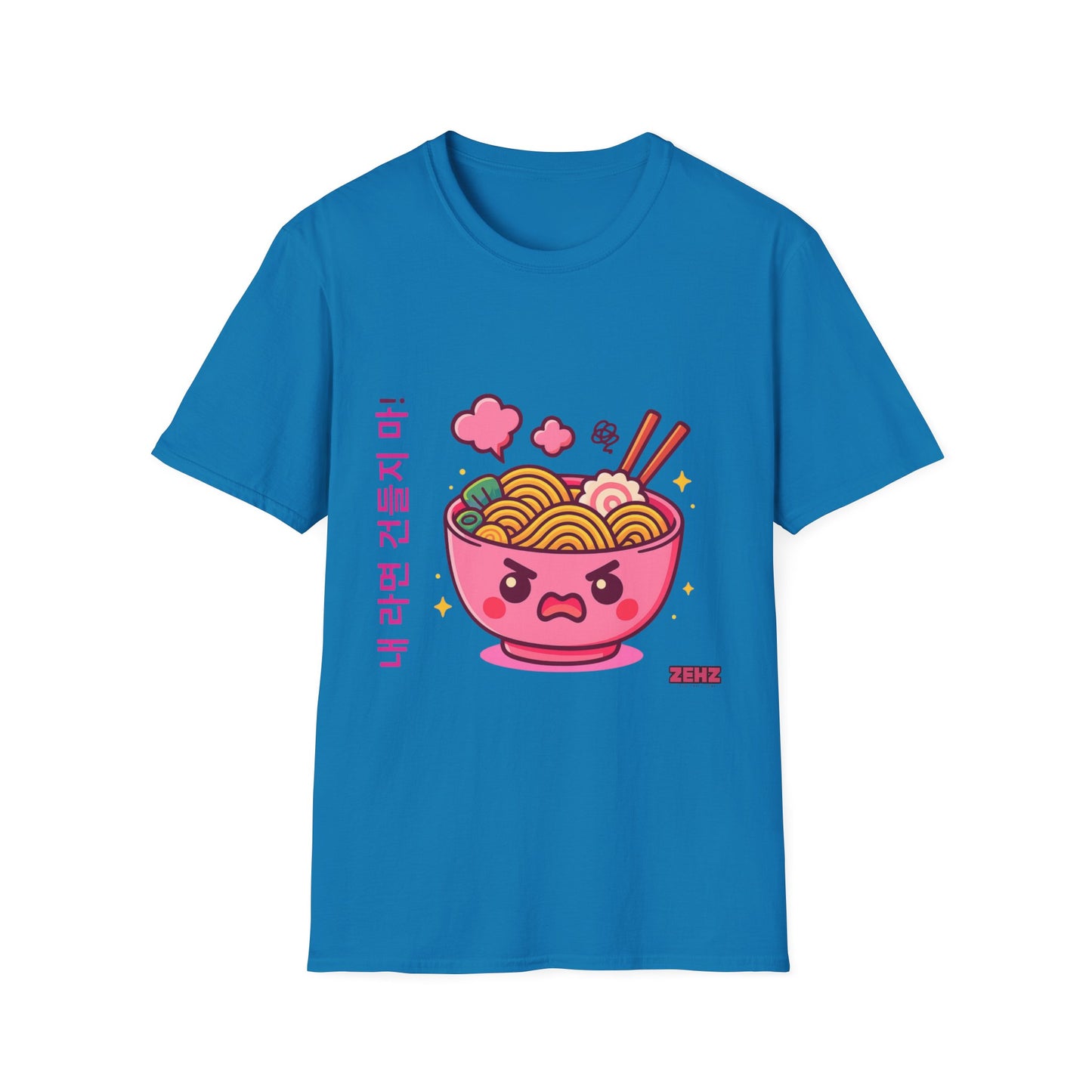 Angry K-pop Ramen Girl - Soft style T-Shirt