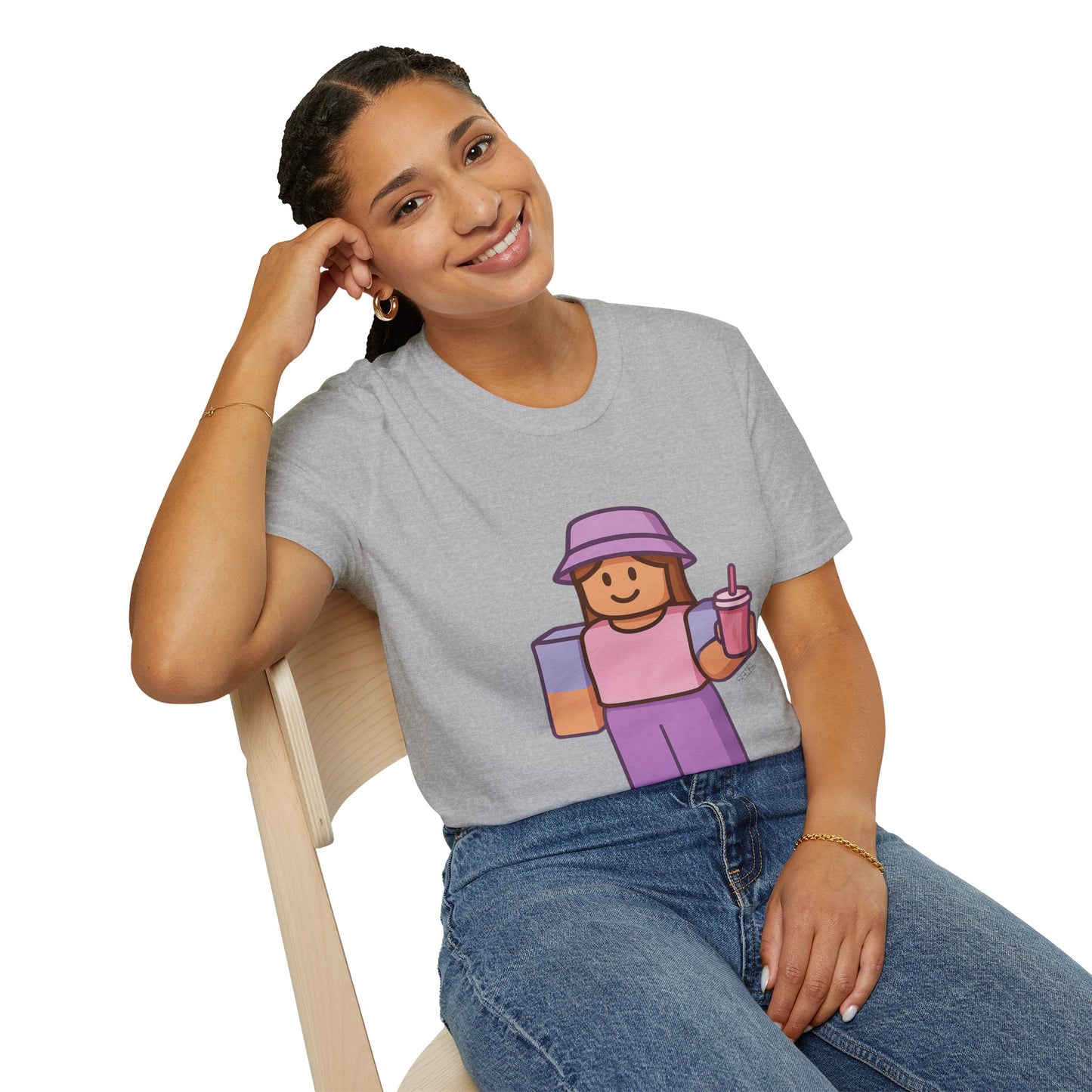 Roblox Girl - Unisex Soft style T-Shirt