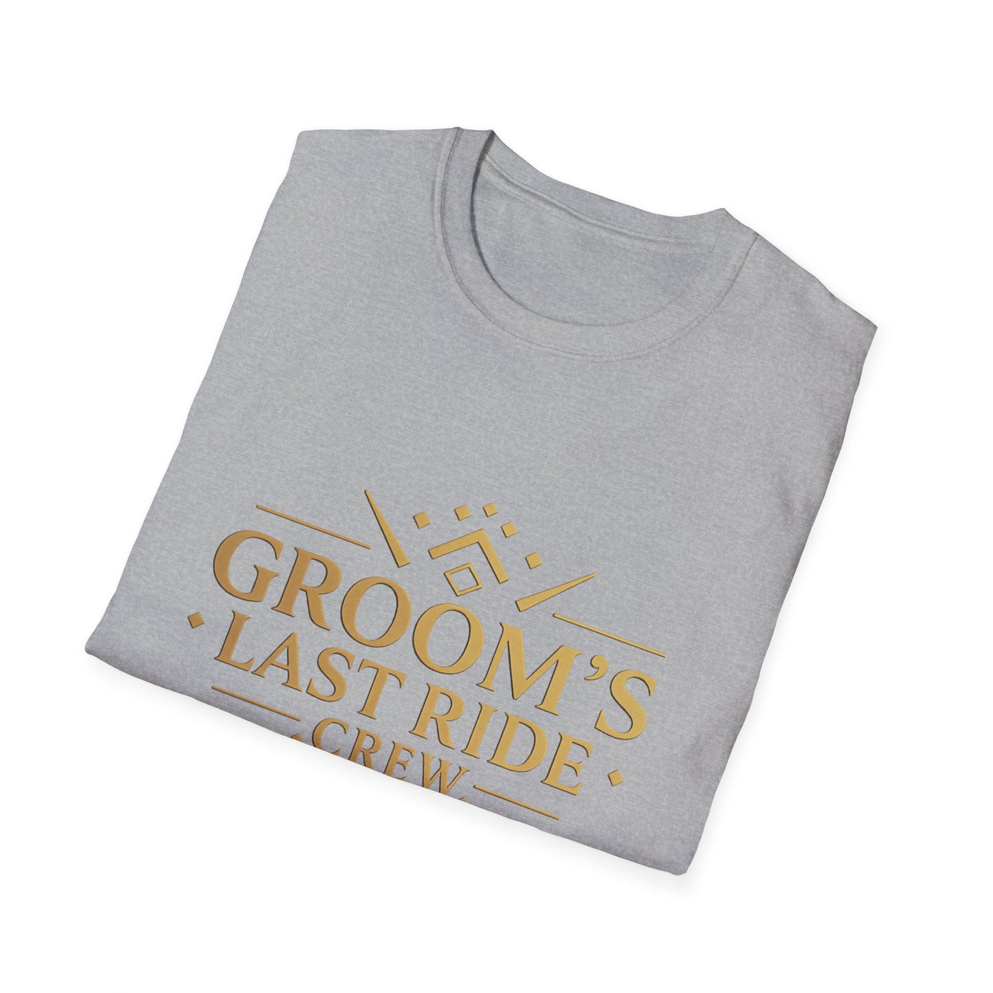 Grooms Last Ride Crew 2 - Unisex Heavy Cotton Tee