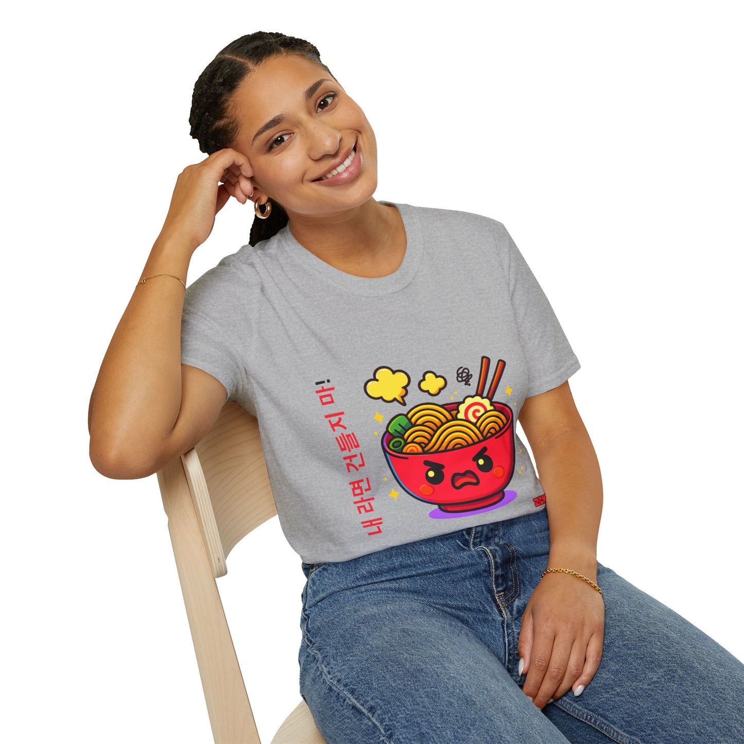 Angry K-pop Ramen - Soft style T-Shirt