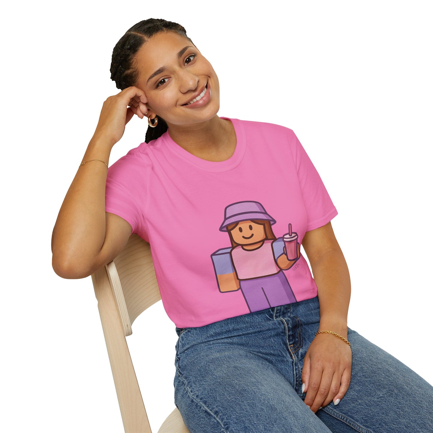 Roblox Girl - Unisex Soft style T-Shirt