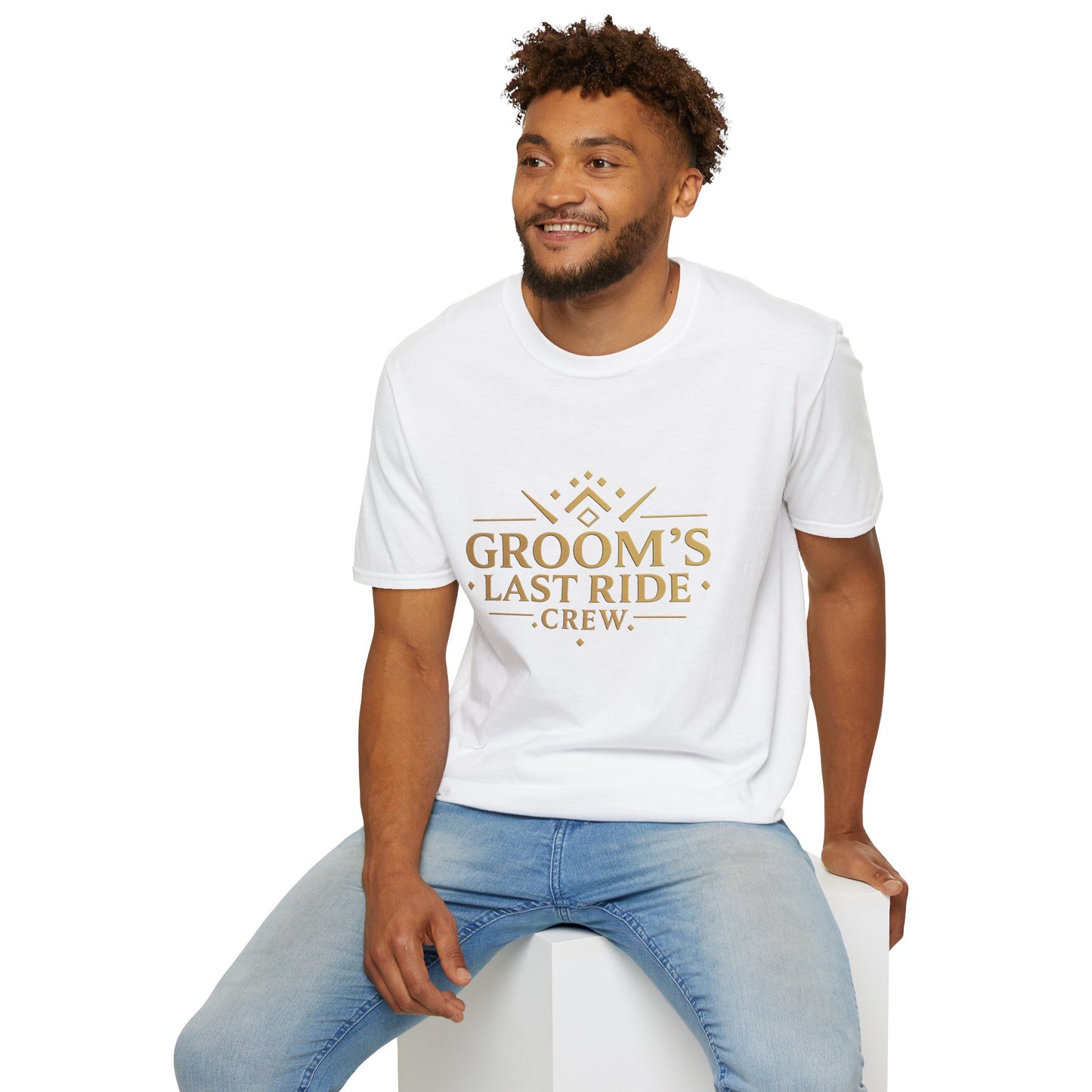 Grooms Last Ride Crew 2 - Unisex Heavy Cotton Tee